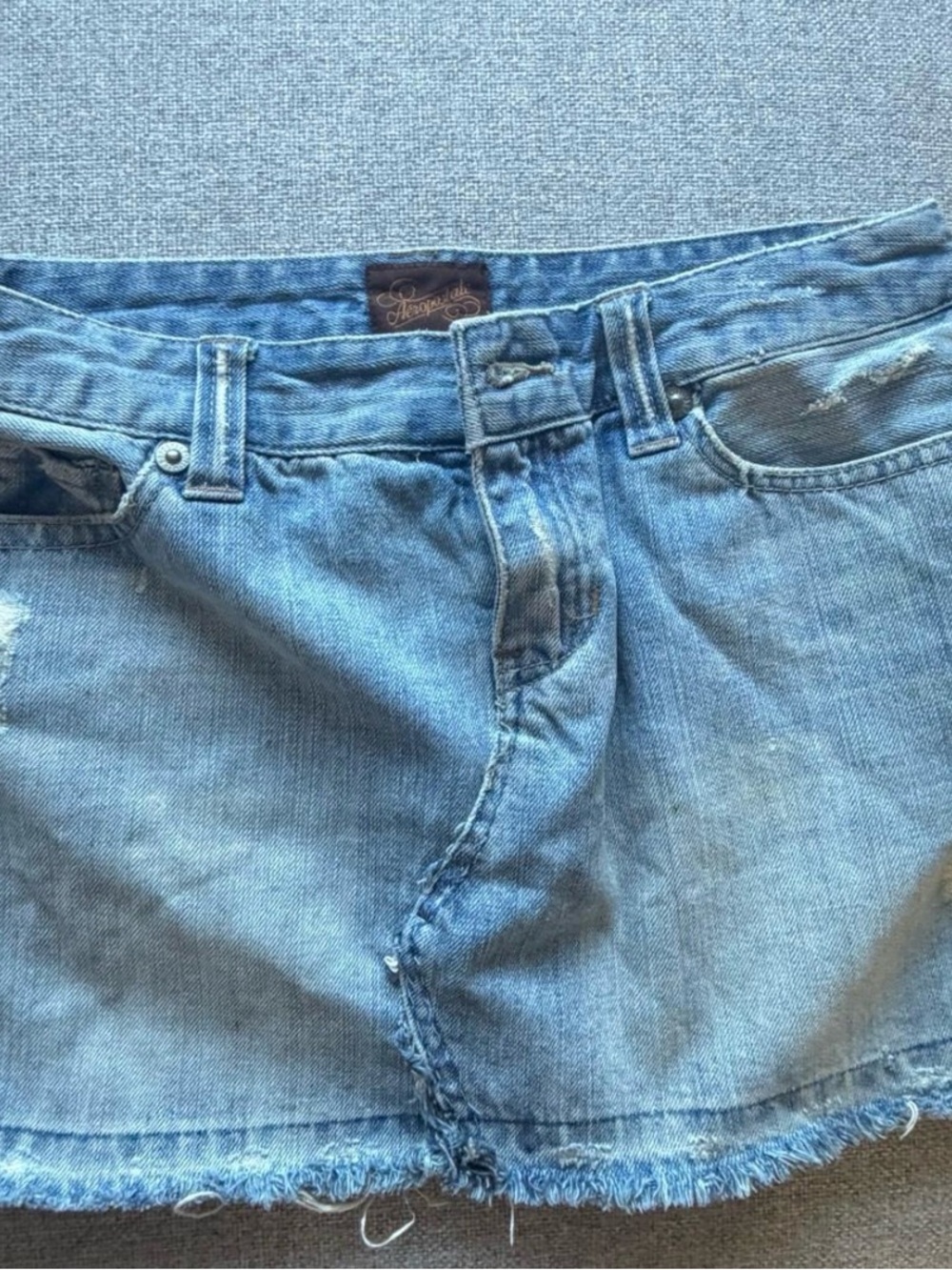 aeropostale Vintage Light Blue Denim skirt womens
